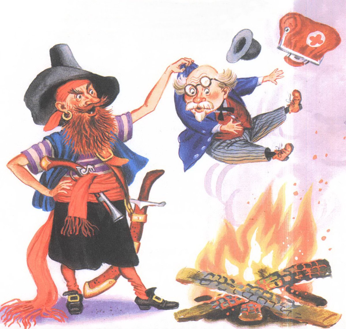 Иллюстрации по произведениям Чуковского Бармалей