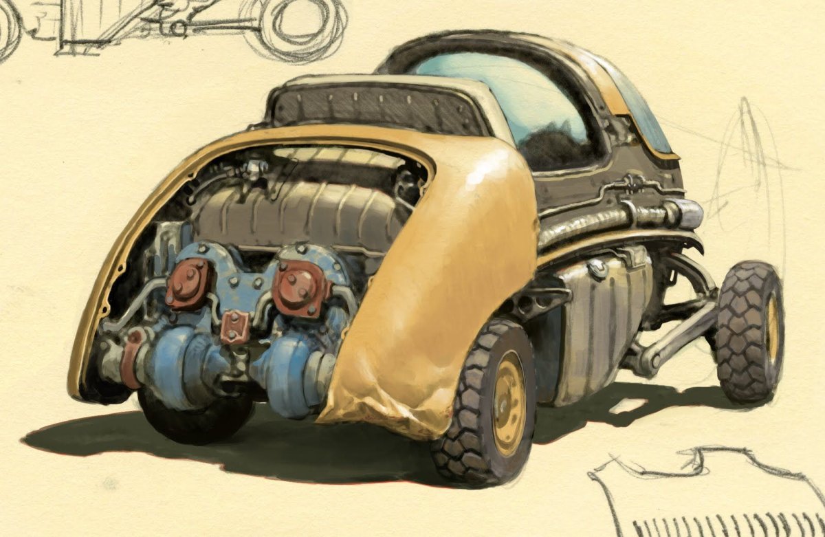 Концепт дизельпанкмашина