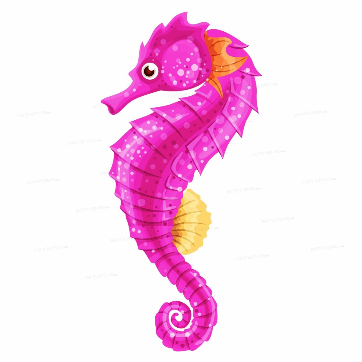 Морской конек на прозрачном фоне