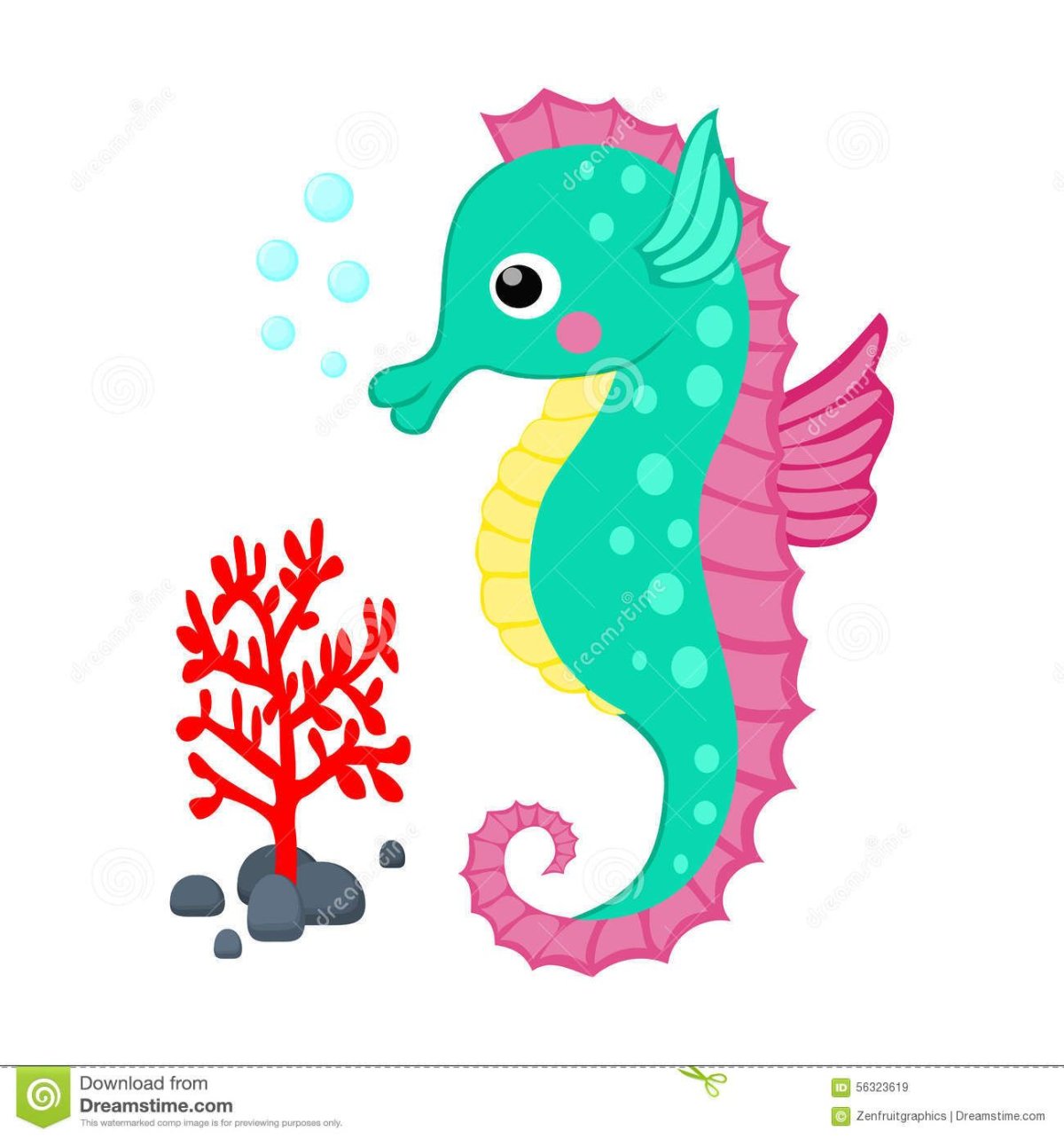 Рисование морского конька в детском саду