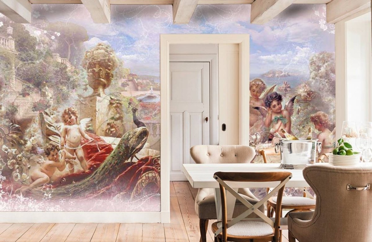 Фрески Апплико в интерьере