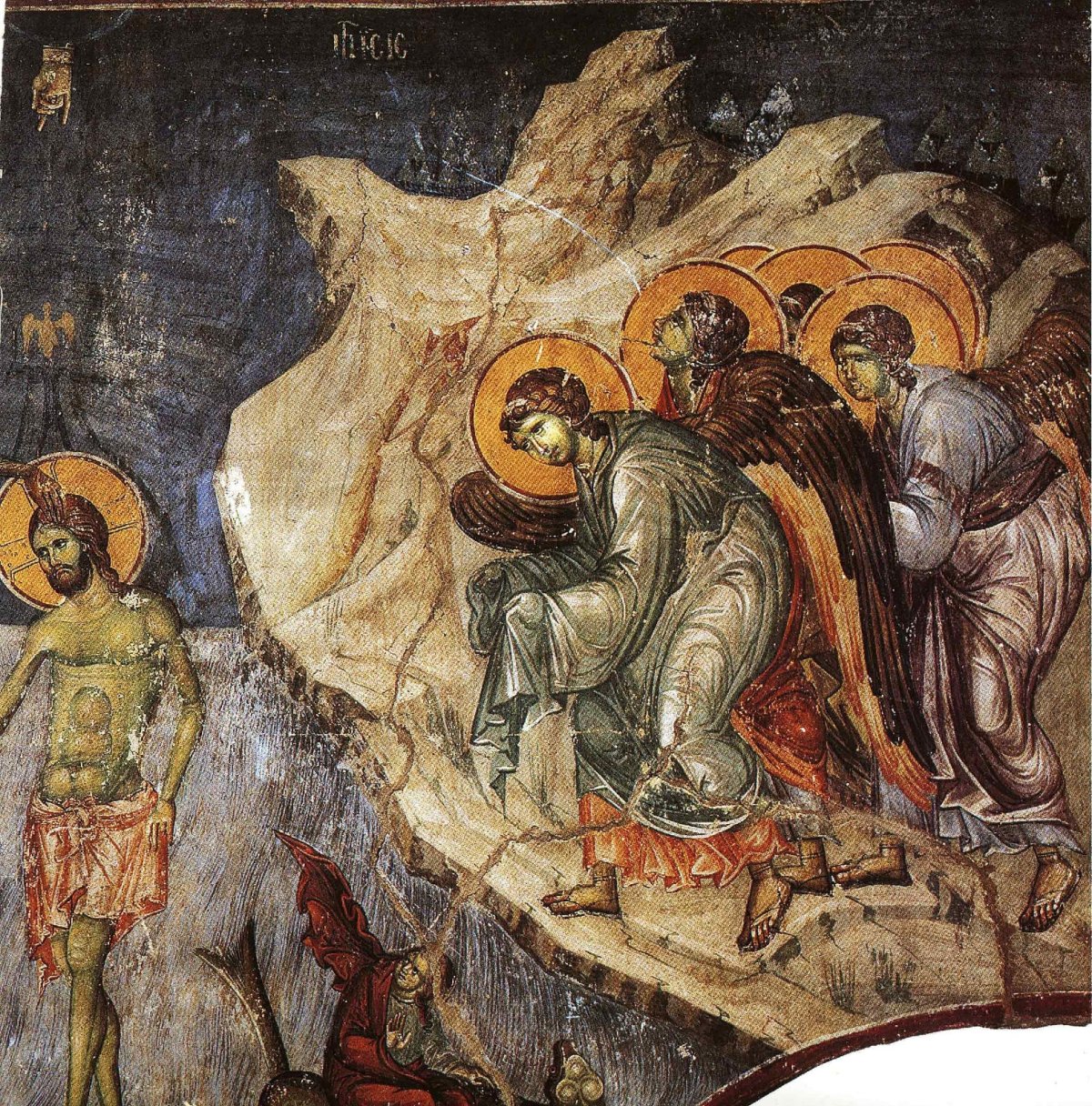 Крещение Христа икона Византия