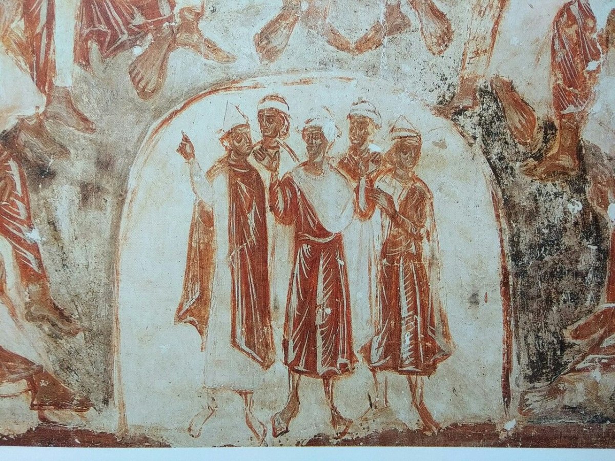 Фрески собора Снетогорского монастыря в Пскове (1313).