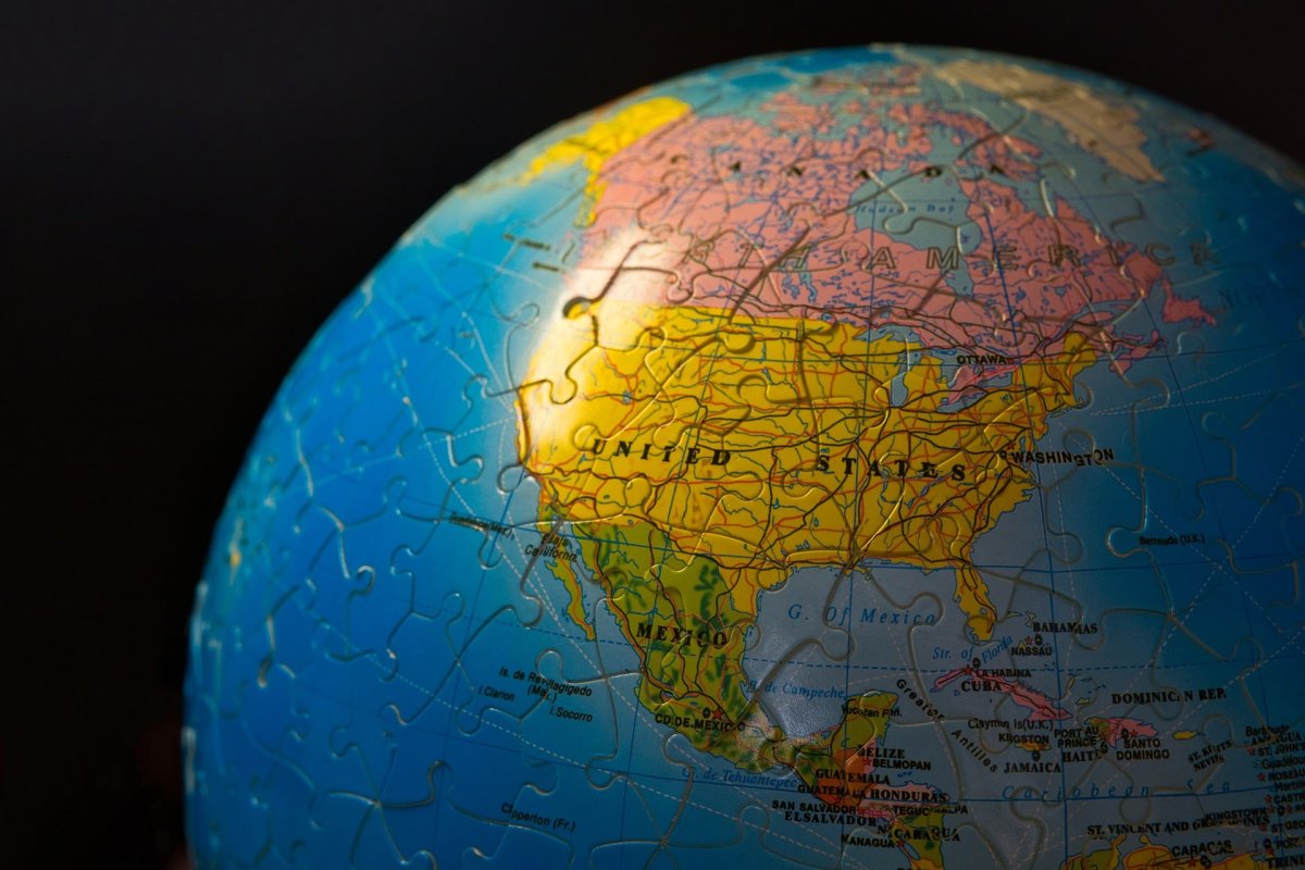 Карта земного шара