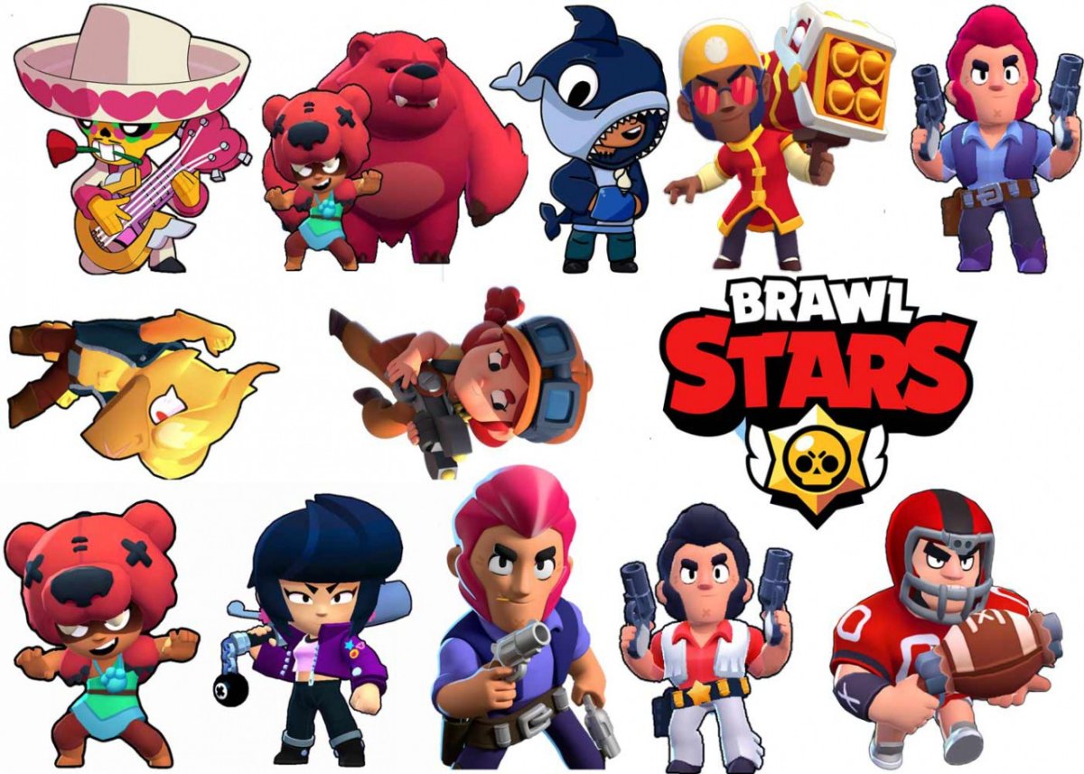 Brawl Stars сахарная печать