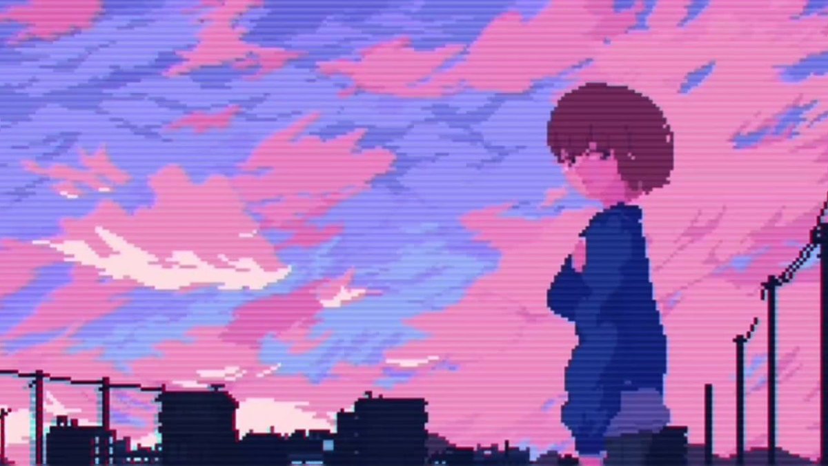 Пиксель арт аниме