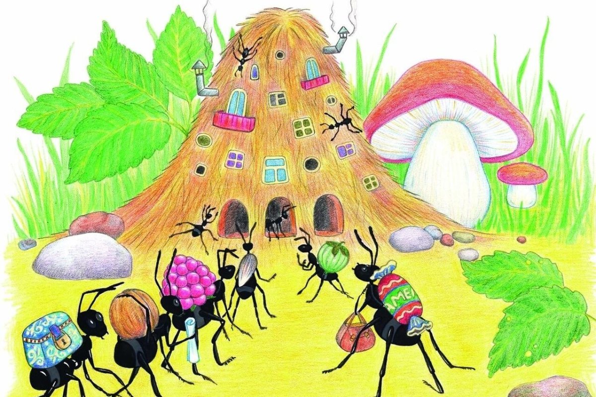 Муравейник мультяшный