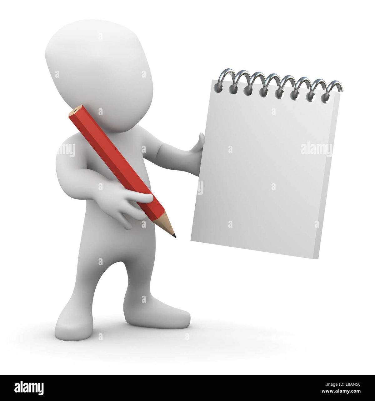 Человечек записывает