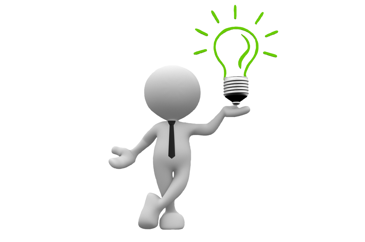 Человечек с лампочкой
