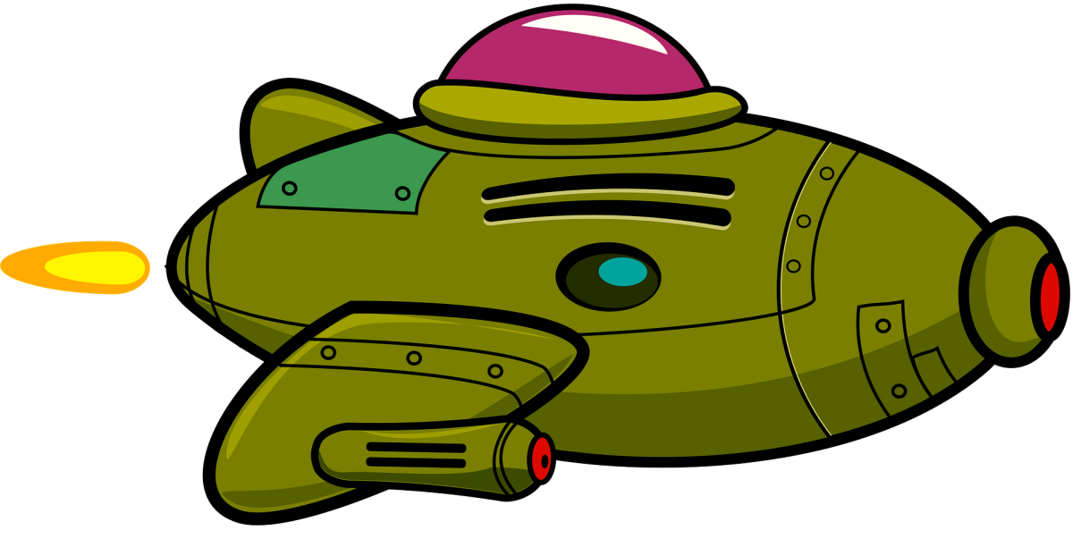 Звездолет мультяшный
