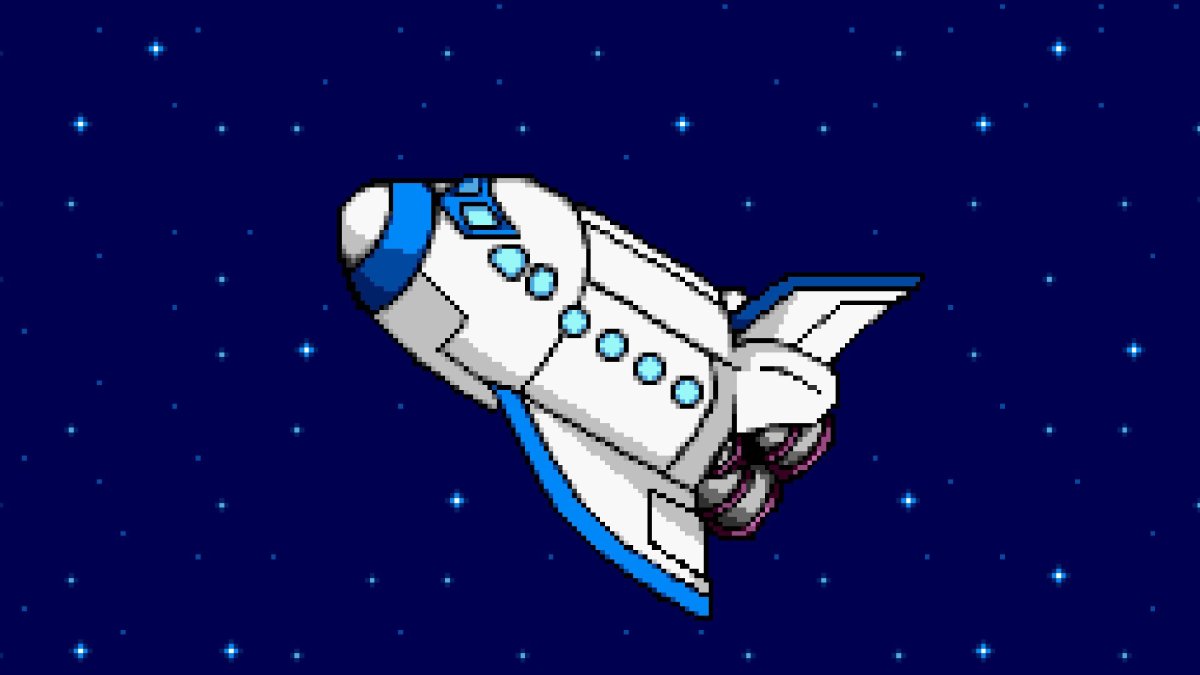 Космический корабль в движении вектор