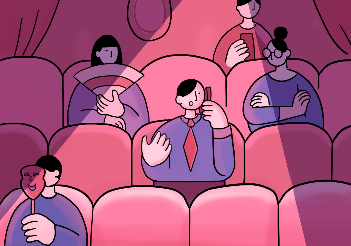 Смешные зрители в театре