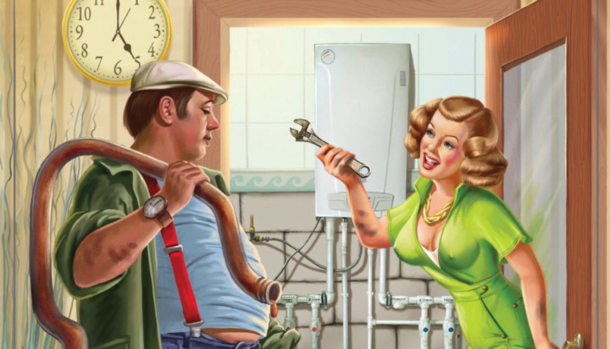 Сантехник и хозяйка