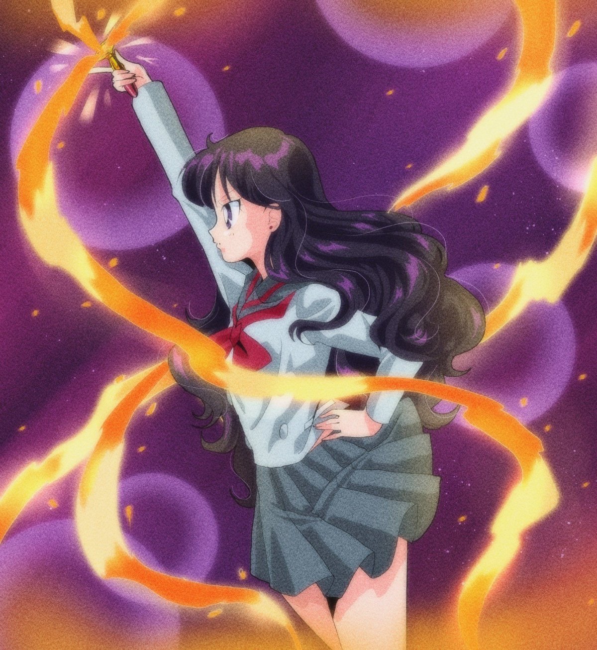 Rei Sailor Moon в кимоно