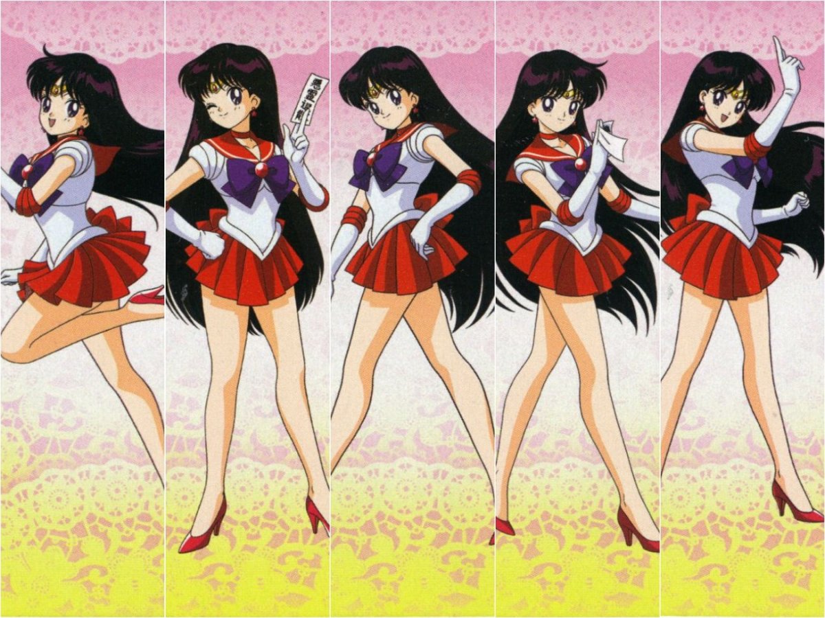 Сейлор Марс кадры из аниме
