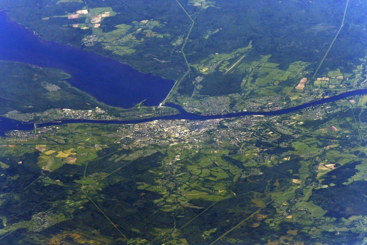 Рыбинск мост зима