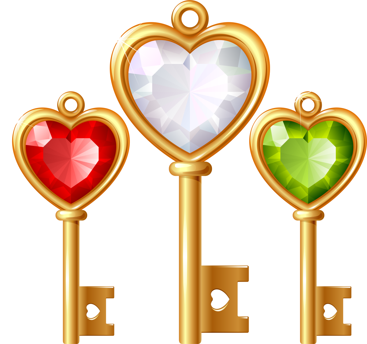 Ключик с сердцем сказочный