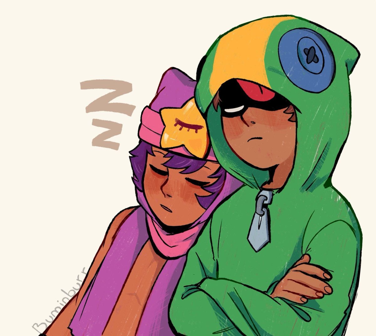 Леон арт Brawl Stars