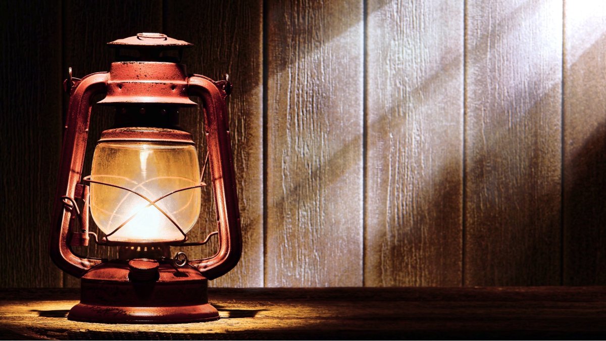 Керосиновая лампа в старину