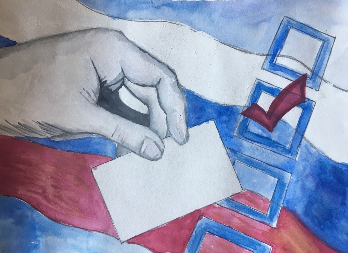 Выборы глазами детей рисунки