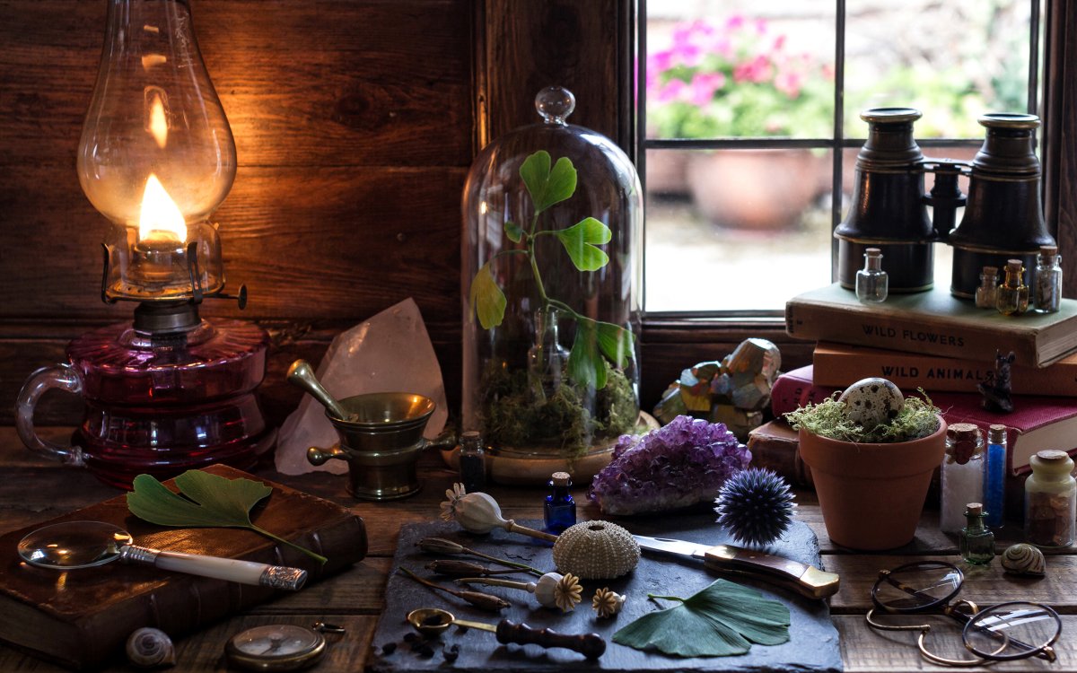 Керосиновая лампа на батарейках