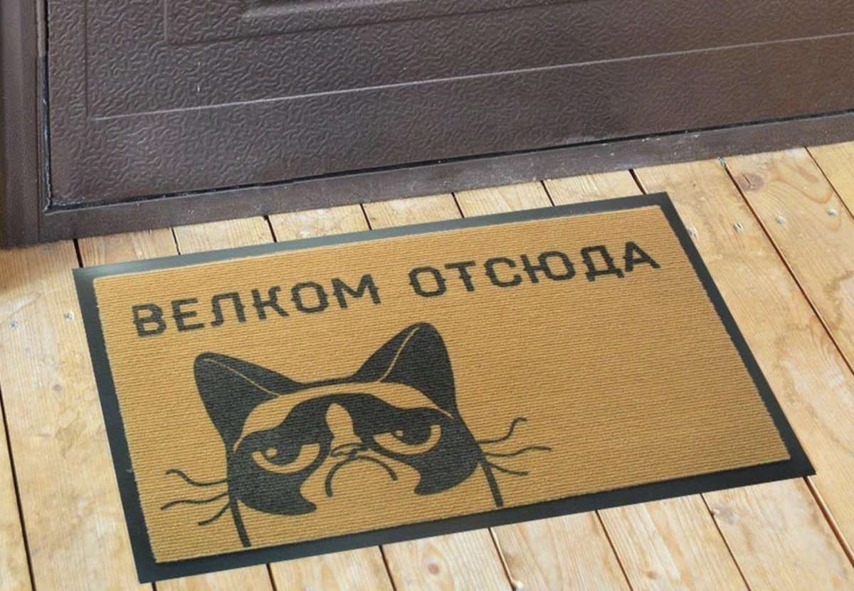 Смешные КОКОВРИКИ смнадписями