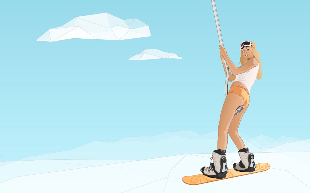 Эмблема лыжников для детей