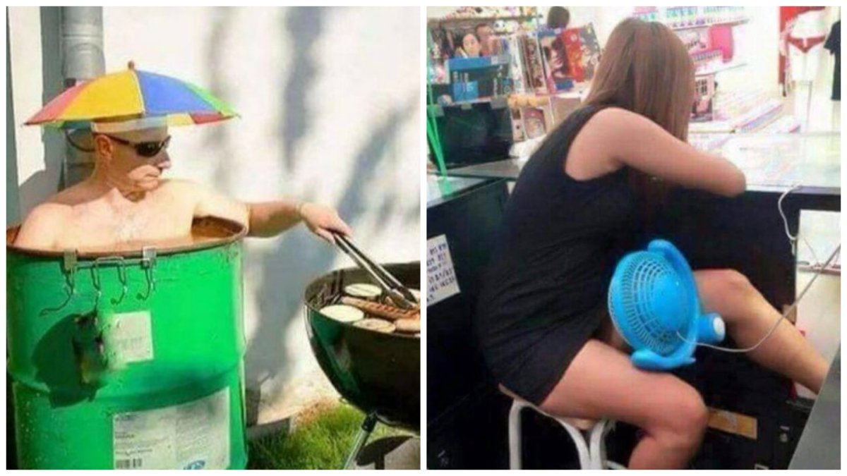 Спасаемся от жары приколы