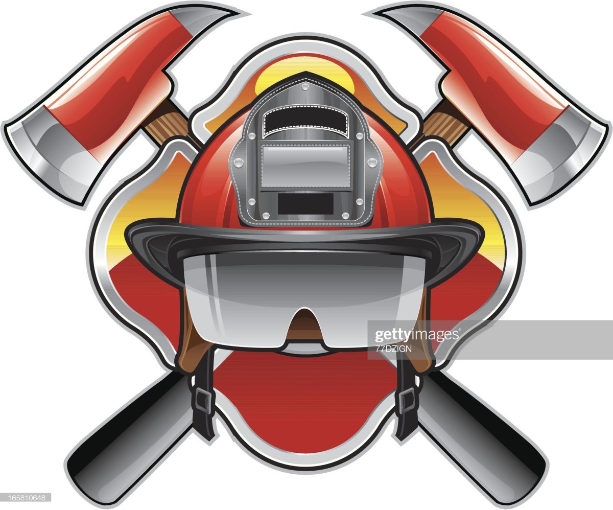 Значок на шлем пожарного