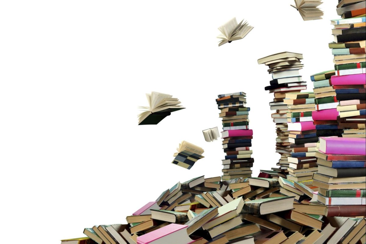 Новые книги на белом фоне