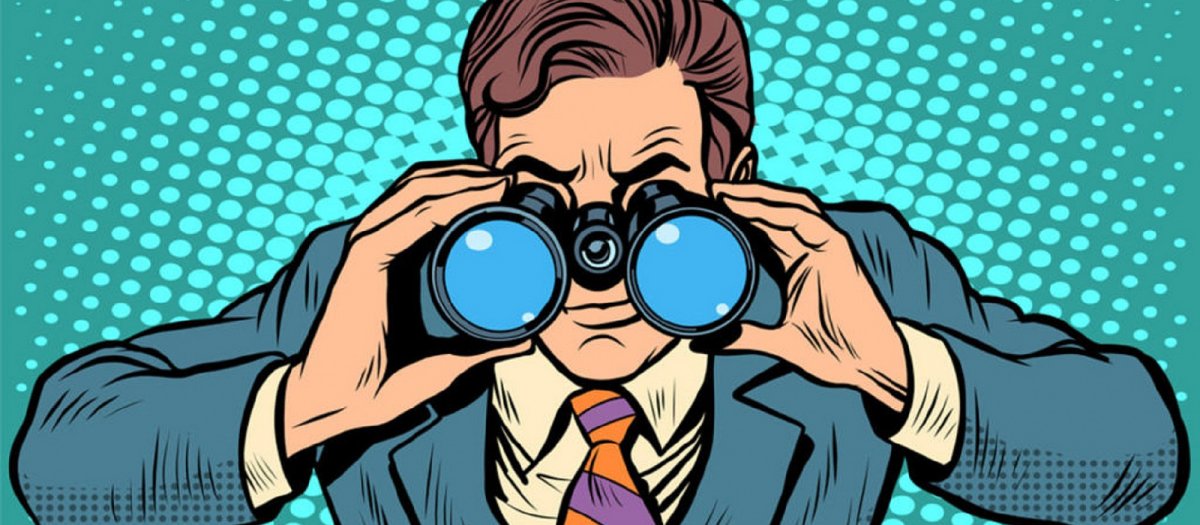 Слежка с биноклем