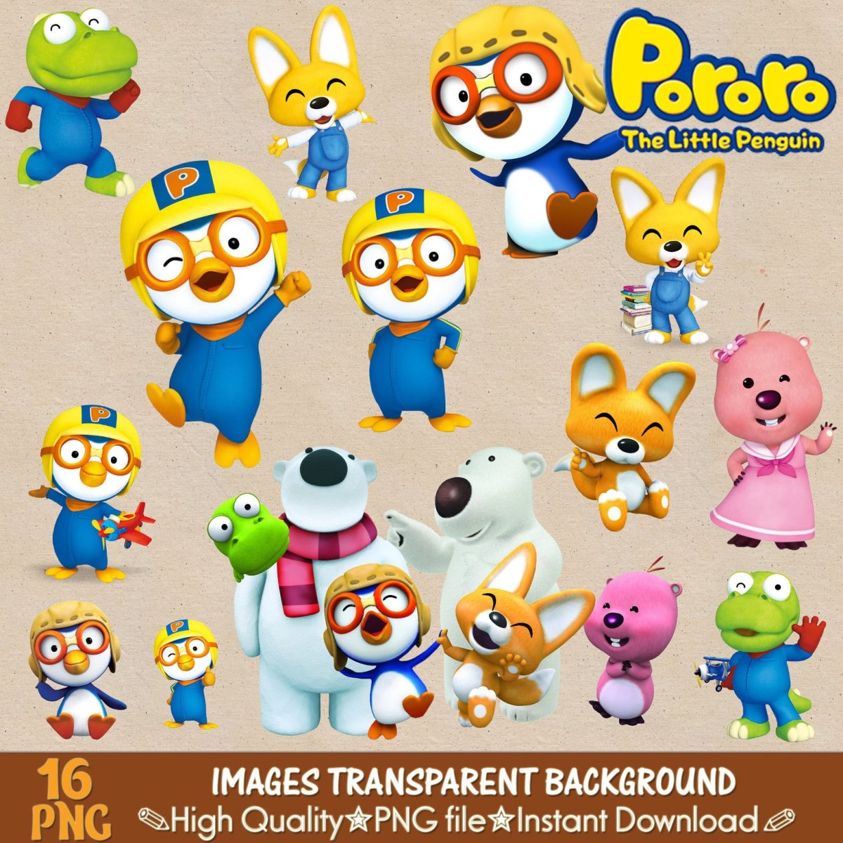 Пингвиненок Пороро Tiji