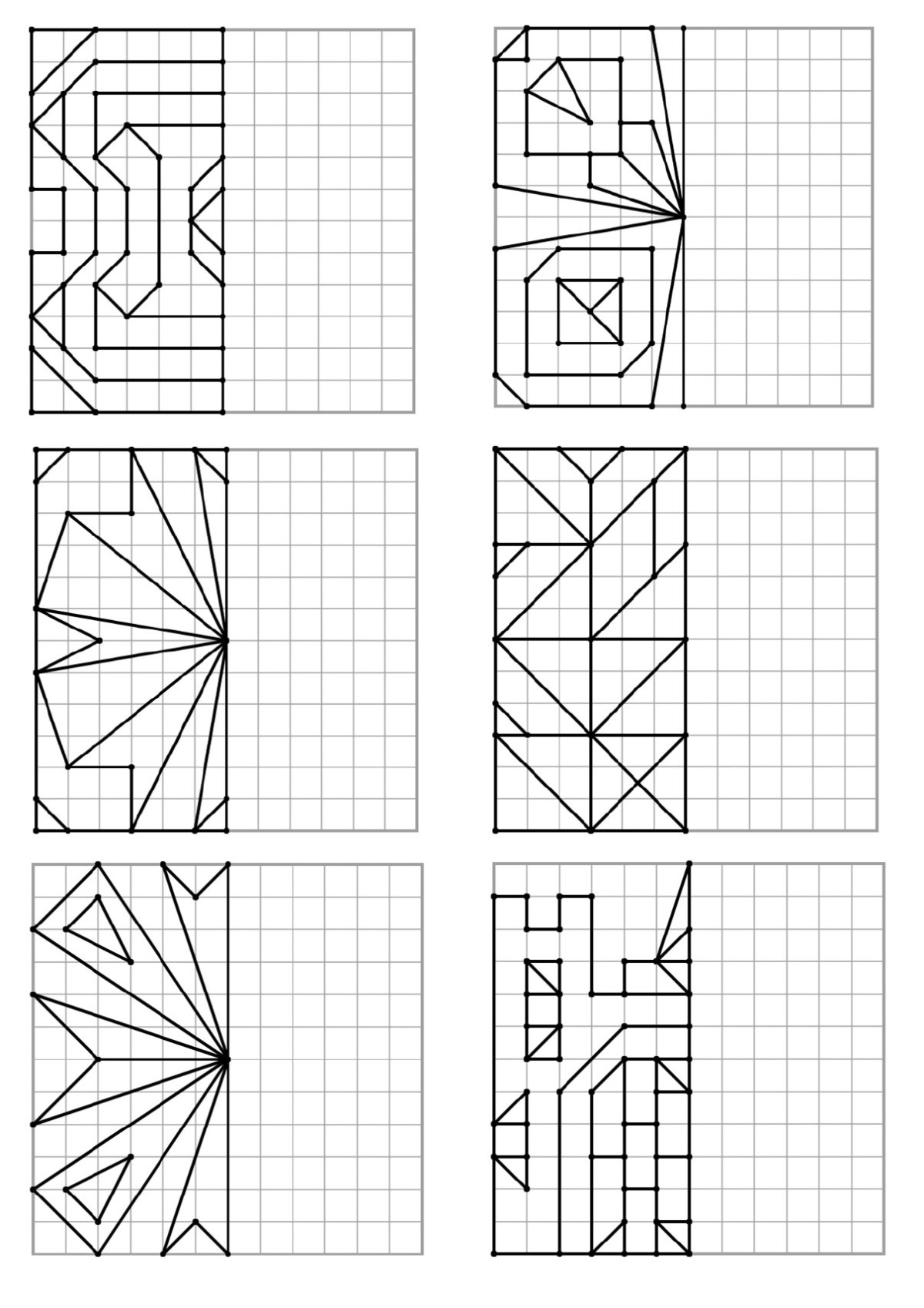 Человек раскраска для детей симметрия