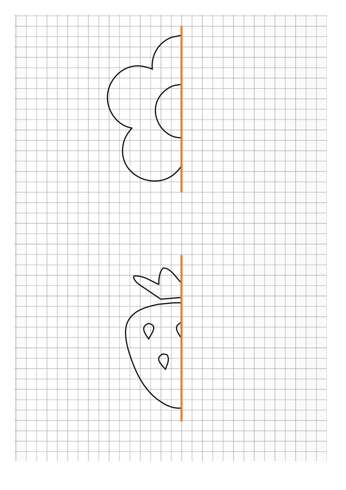 Задание отзеркалить узоры