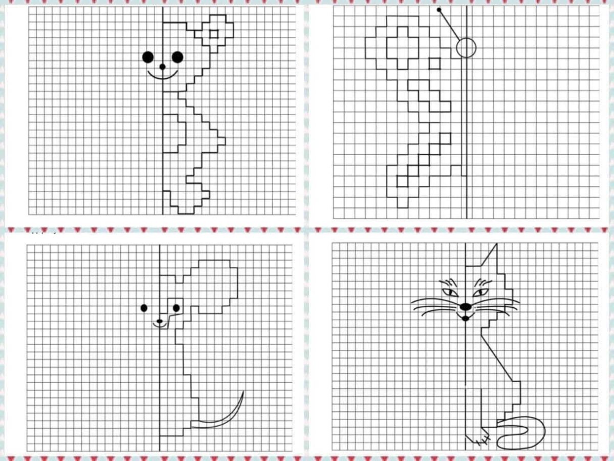 Что такое ось симметрии 3 класс математика