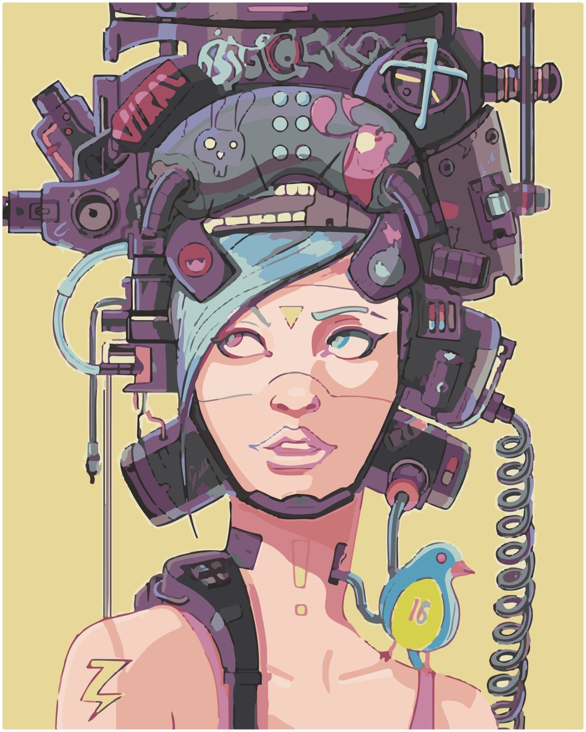 Картина по номерам Cyberpunk 2077