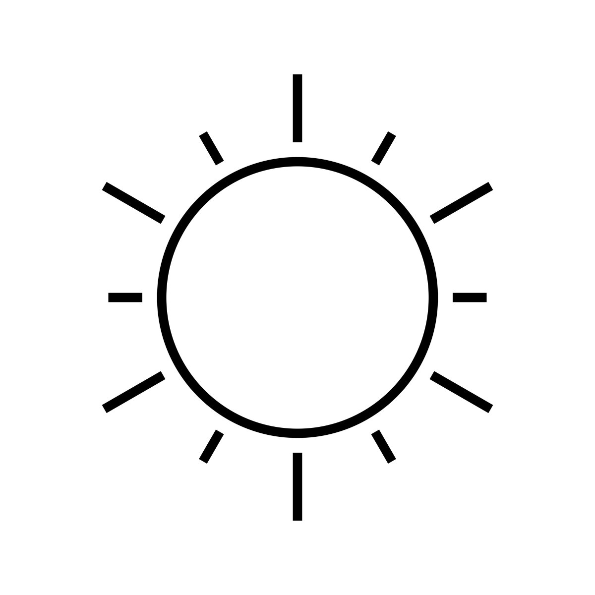 Круг солнца на прозрачном фоне