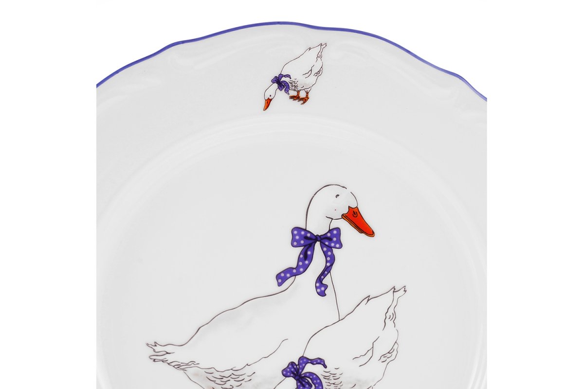 Икеа тарелки с гусями