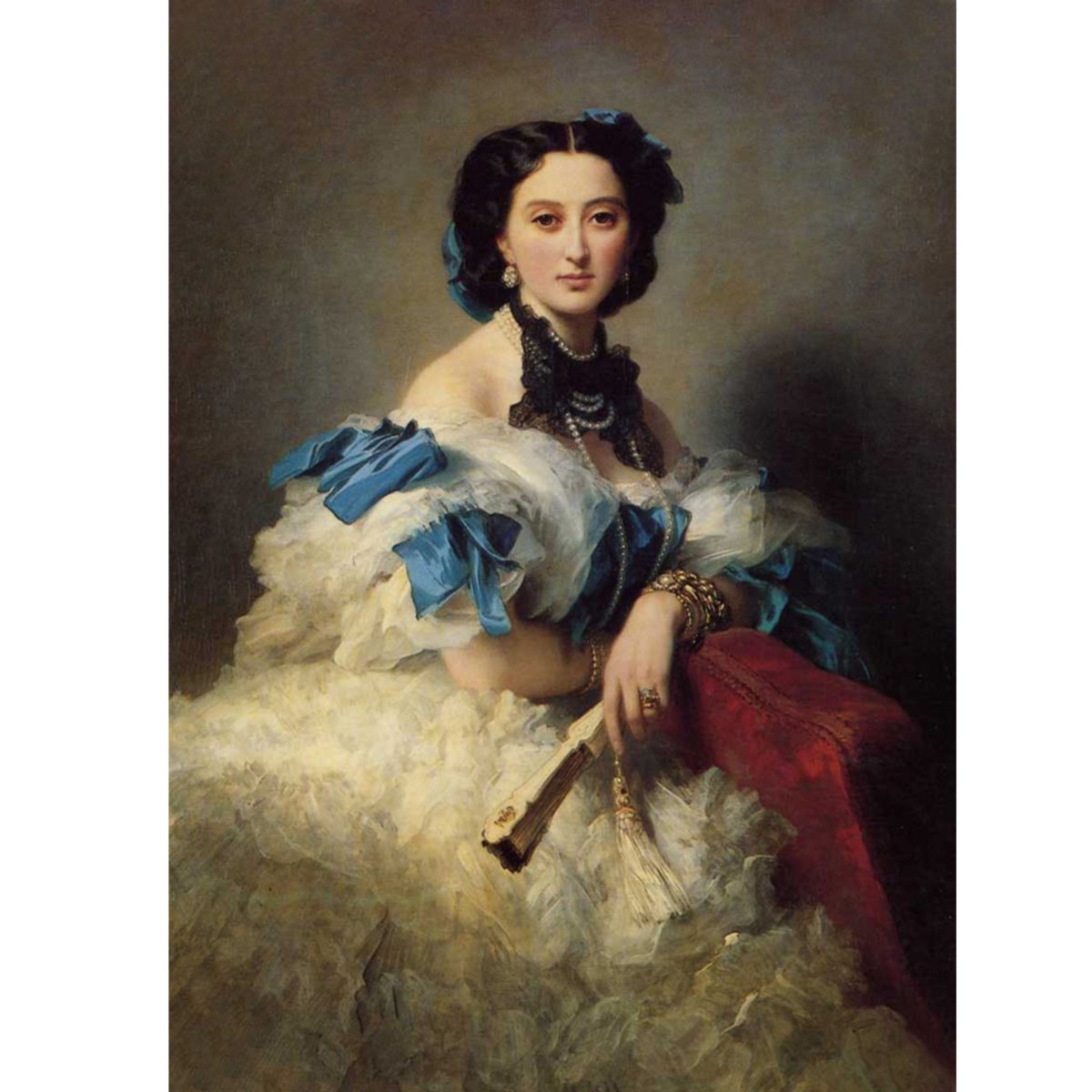 Графиня Варвара Алексеевна Мусина-Пушкина. Автор:Винтерхальтер.