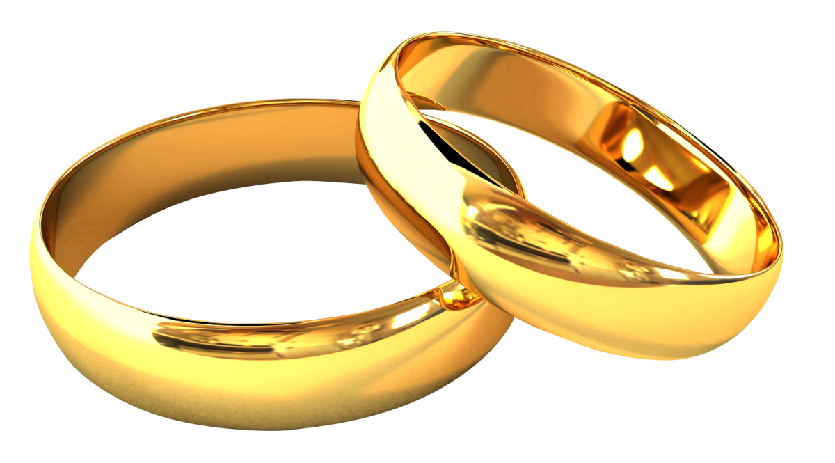 Обручальные кольца без фона