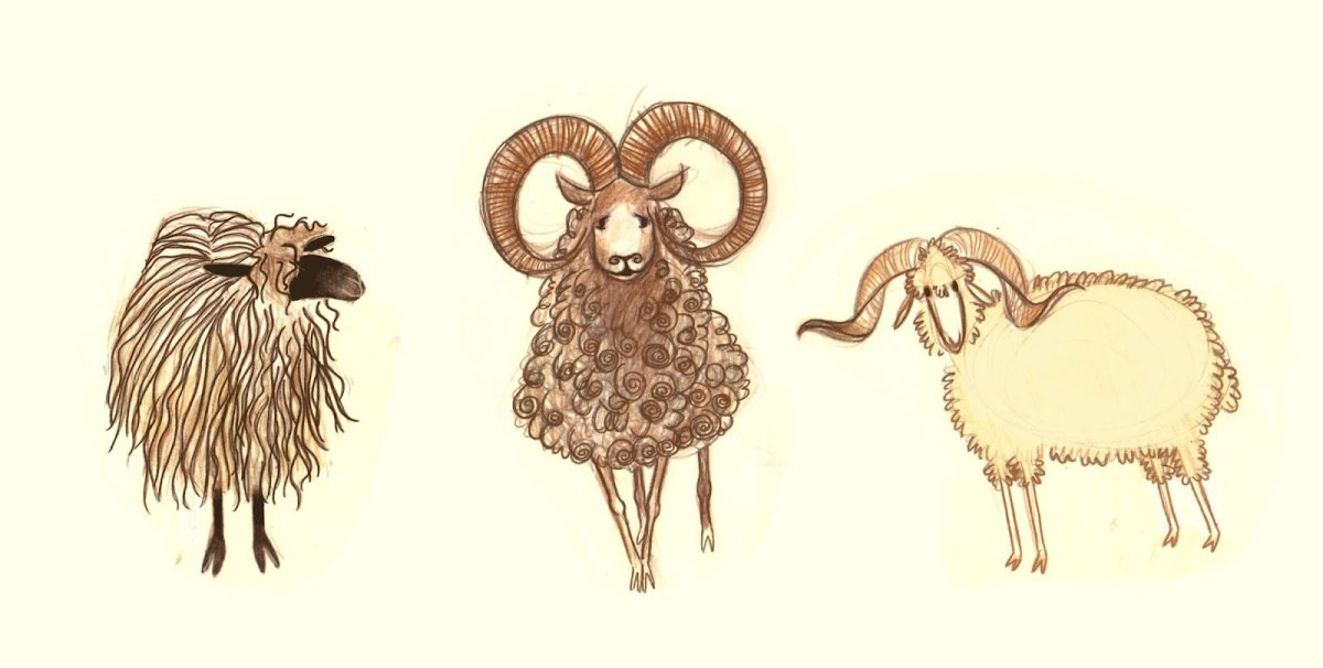 Бараны стилизованные