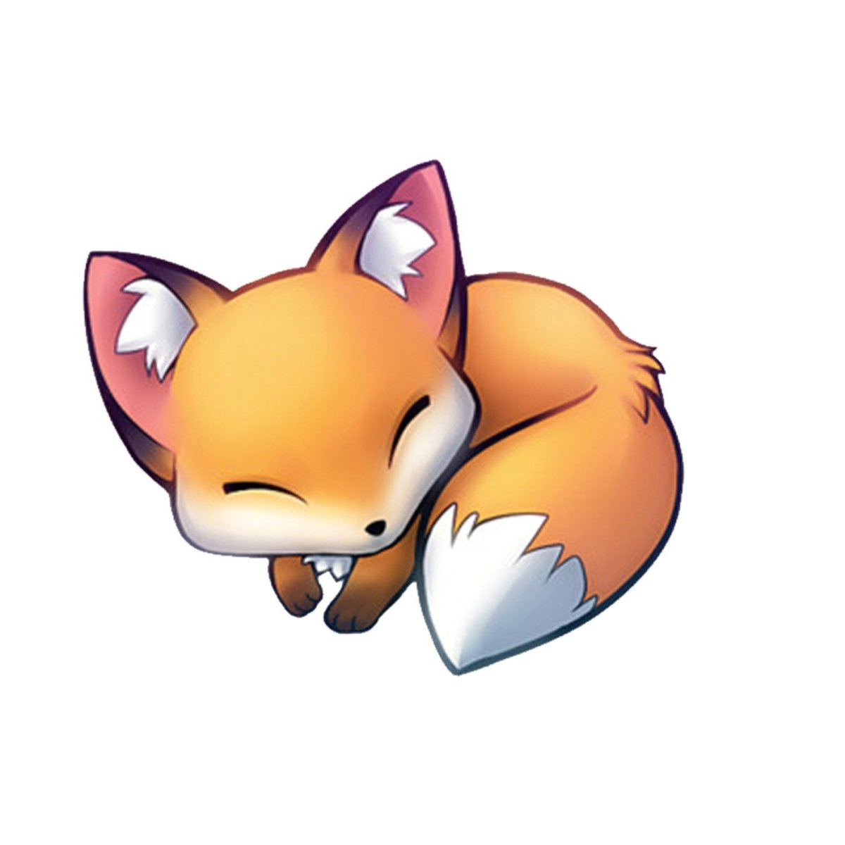 Няшные рисунки лисят