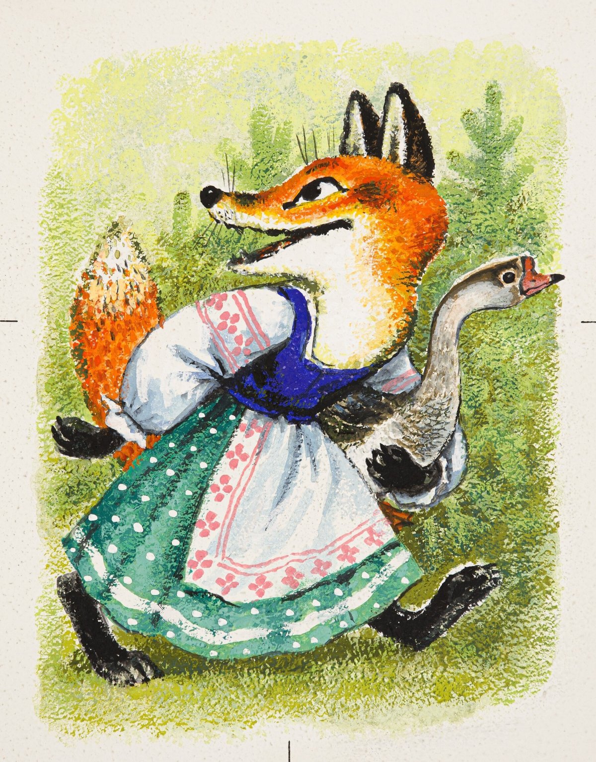 Народная сказка Лисичка со скалочкой