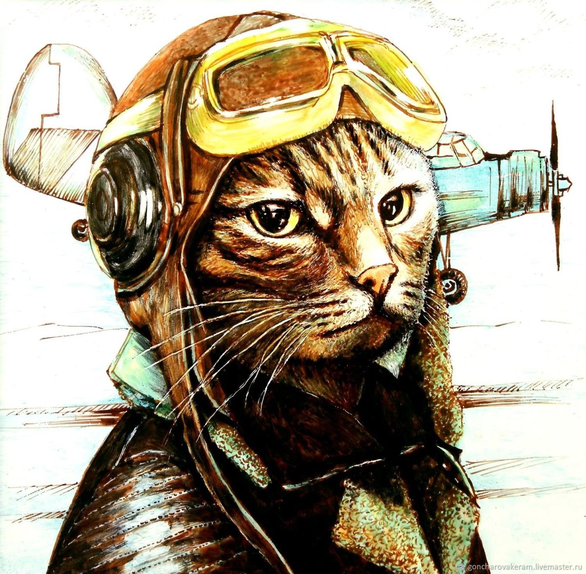 Кот пилот картина