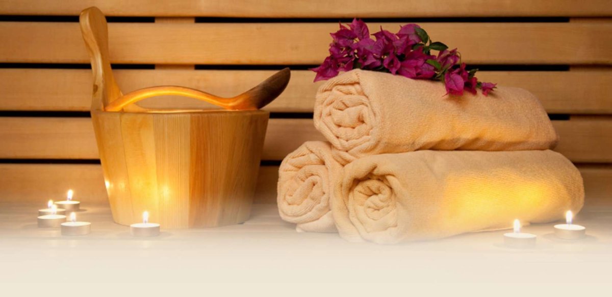 Полотенце в сауне