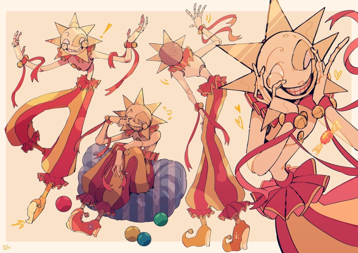 Санрайз и мундроп шип арт ФНАФ 9