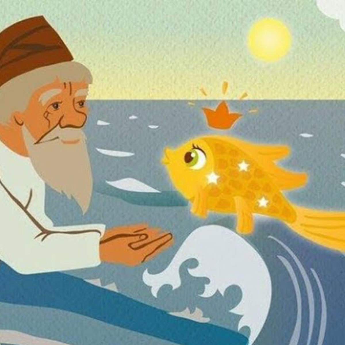 Золотая рыбка дед и бабка