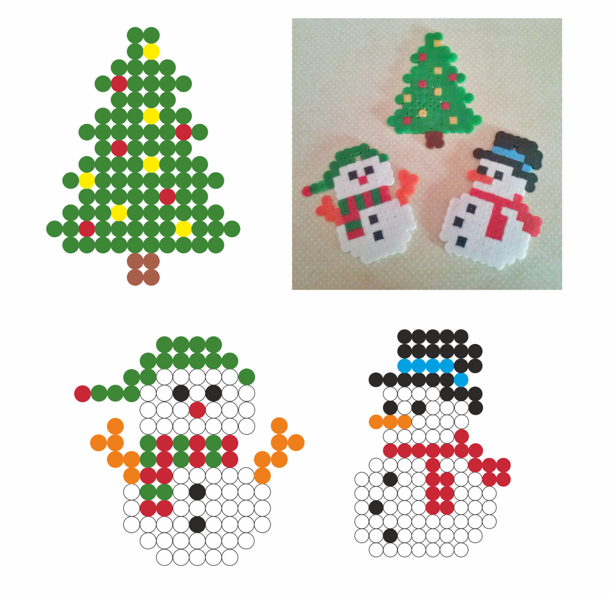 Аква Бидс схемы новогодние