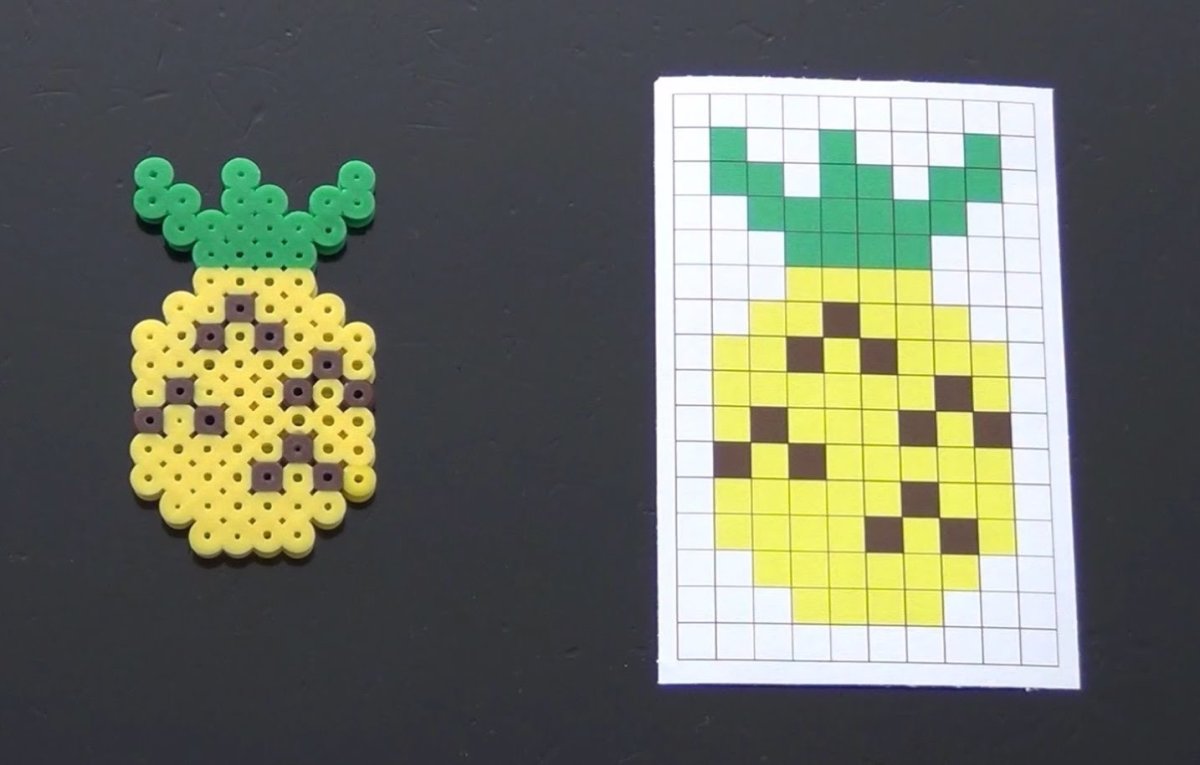 Ананас из термомозайки