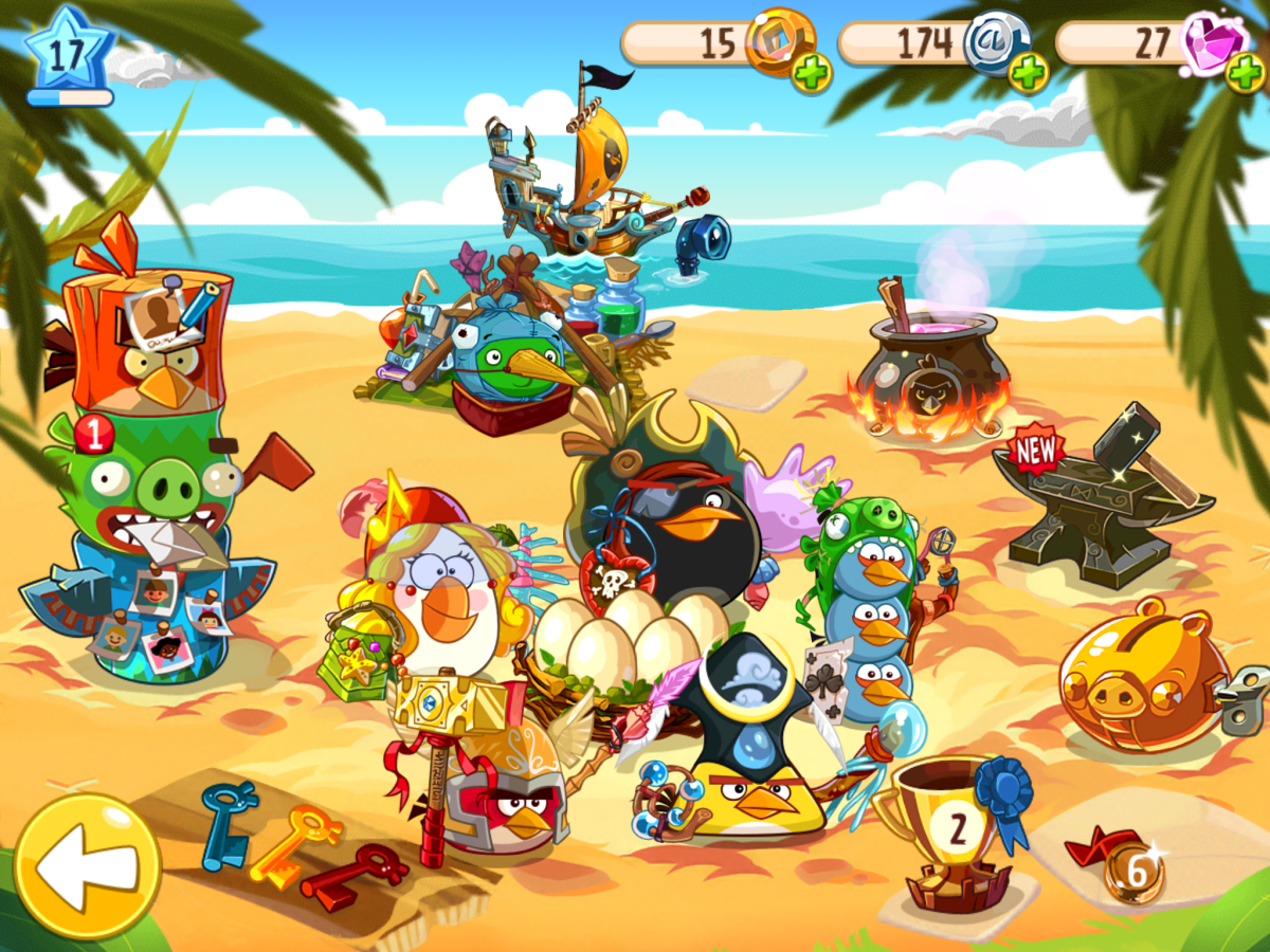 Angry Birds Epic птицы
